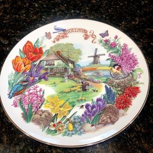 Collectible China plate ‘Dutch Country Garden”